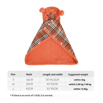 Cozy Pet Pajama Cape [[{"value":"shop name"}]]