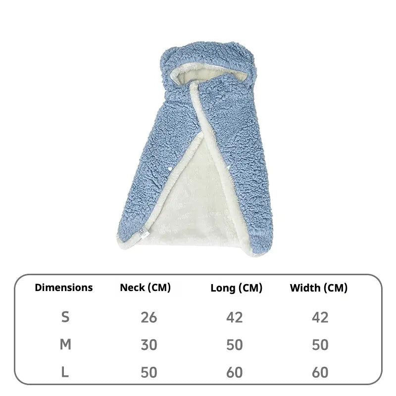 Cozy Pet Pajama Cape [[{"value":"shop name"}]]