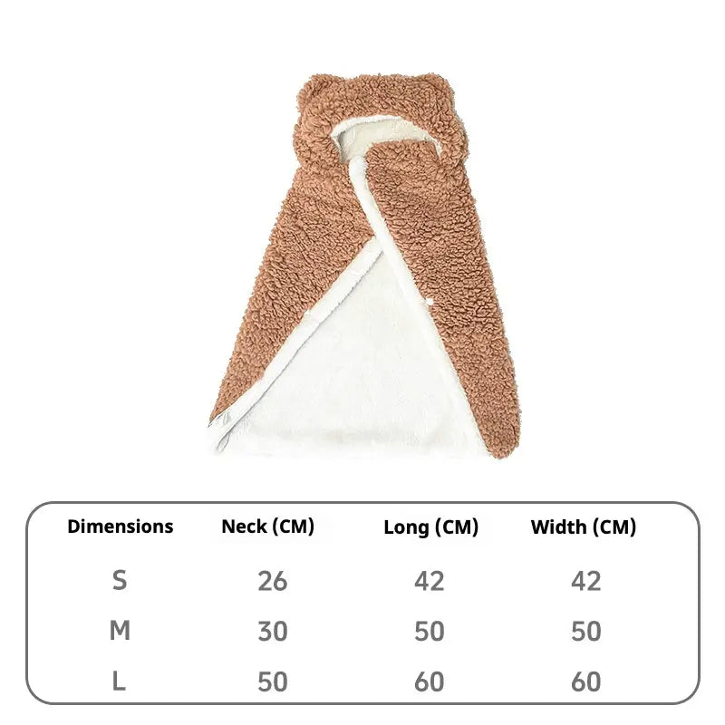 Cozy Pet Pajama Cape [[{"value":"shop name"}]]
