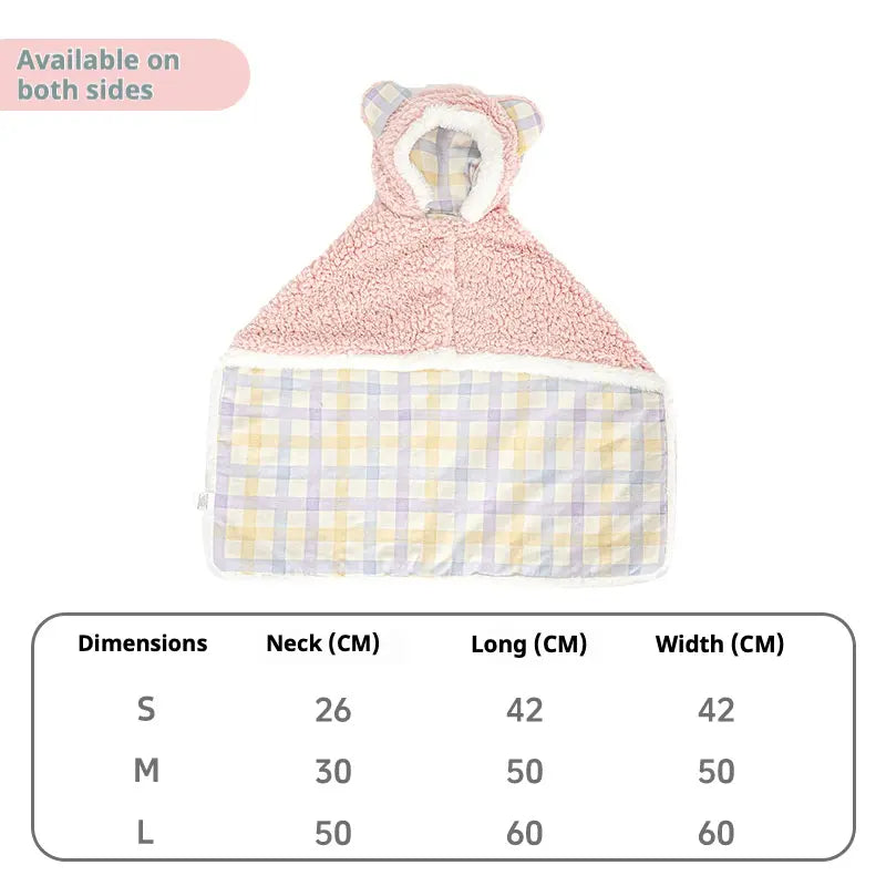 Cozy Pet Pajama Cape [[{"value":"shop name"}]]