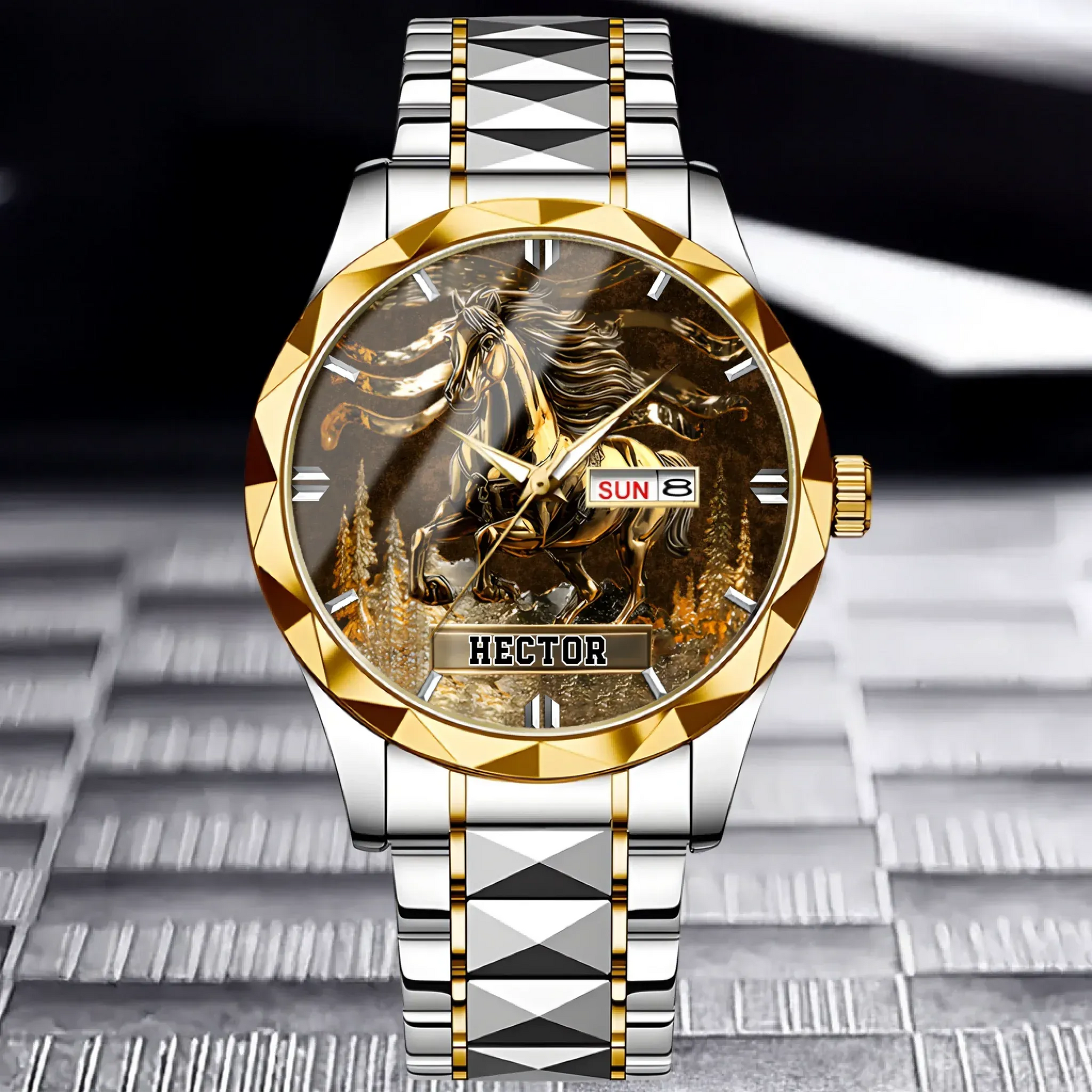 custom metal watch