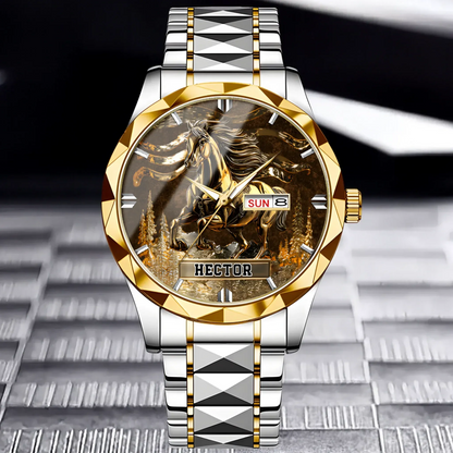 custom metal watch