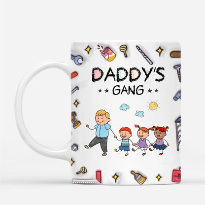 High gloss white dad mug for Father's Day