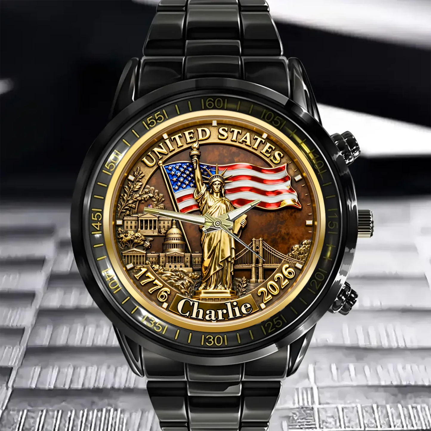 Customized Veteran Watch - Honoring 250th Anniversary