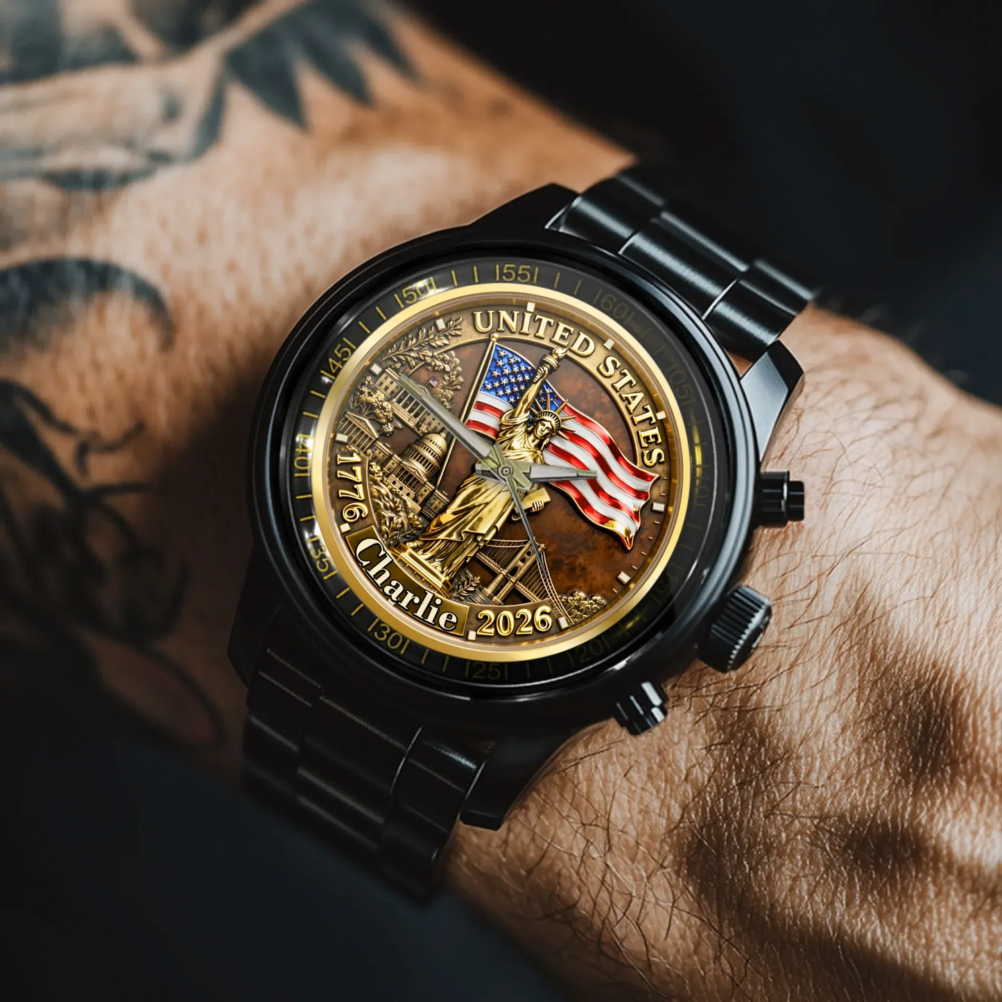 Customized Veteran Watch - Honoring 250th Anniversary