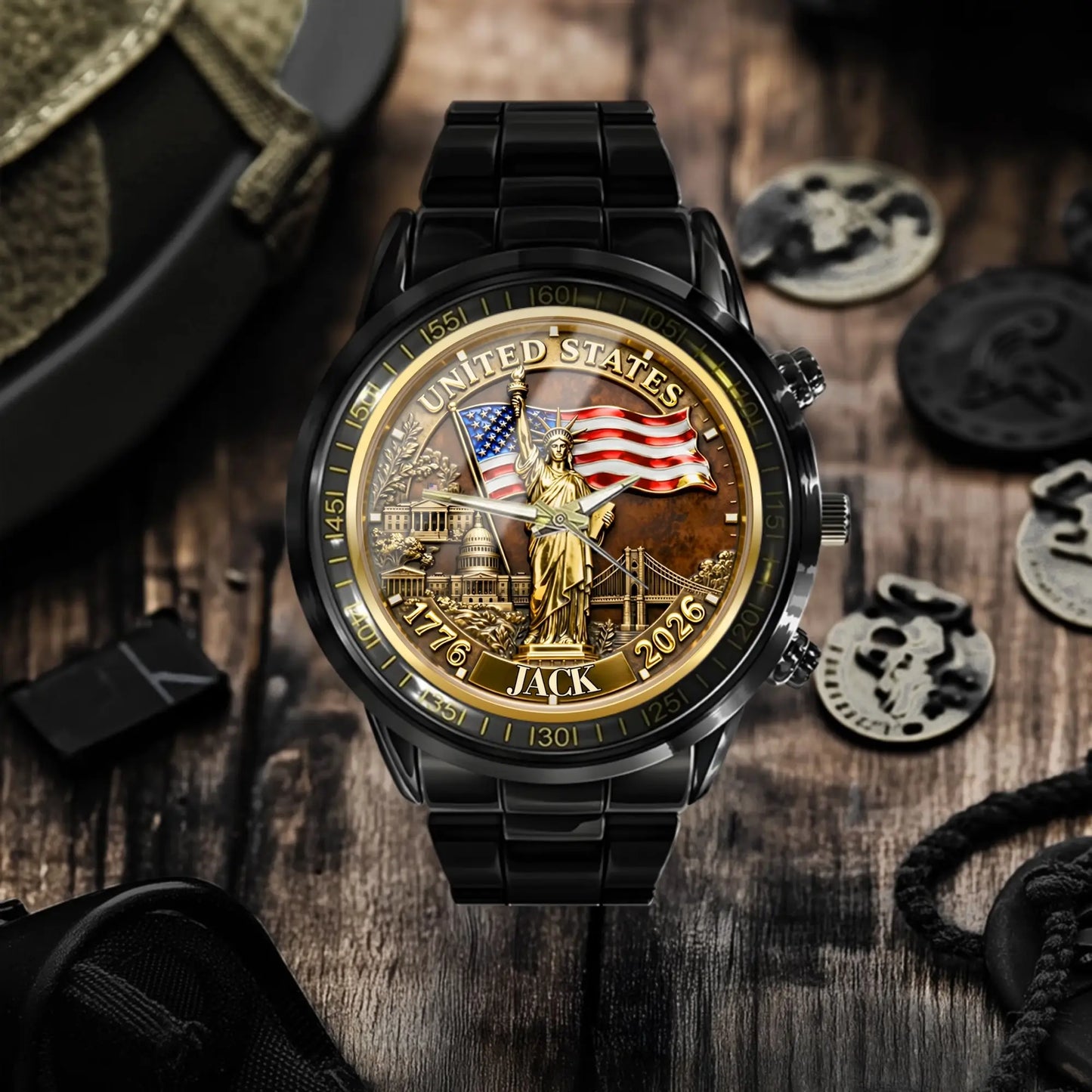 Customized Veteran Watch - Honoring 250th Anniversary