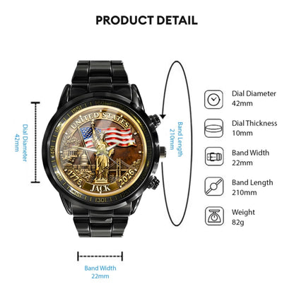 Customized Veteran Watch - Honoring 250th Anniversary