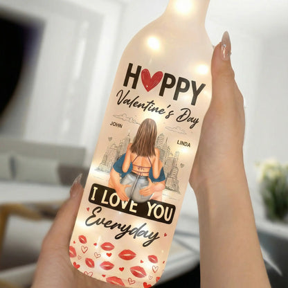 Personalized Custom Bottle Lamp - Fuck Valentine's Day I Love You Everyday