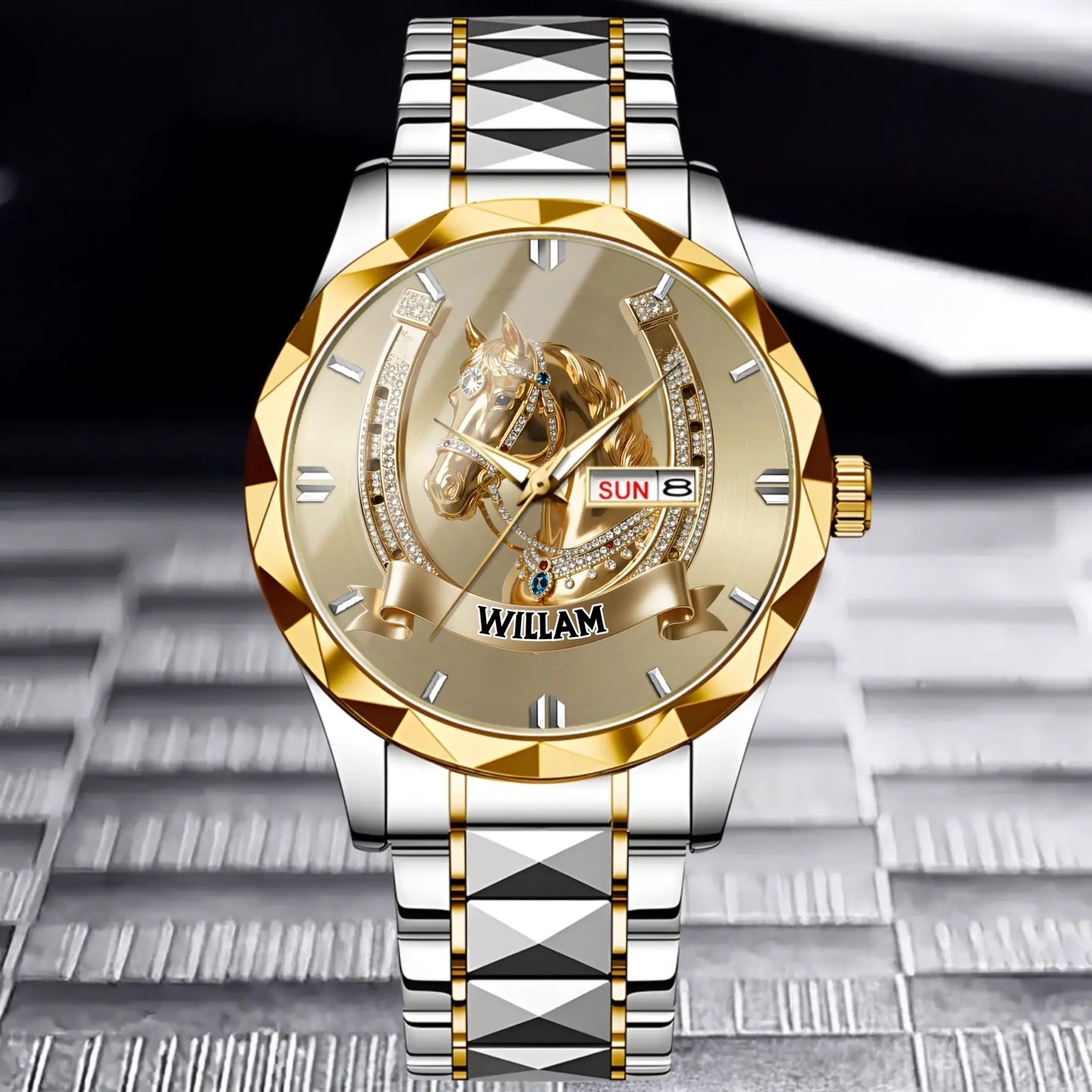Lucky Horseshoe Customized Horse Watch - Meaningful Gifts for Horse Lovers