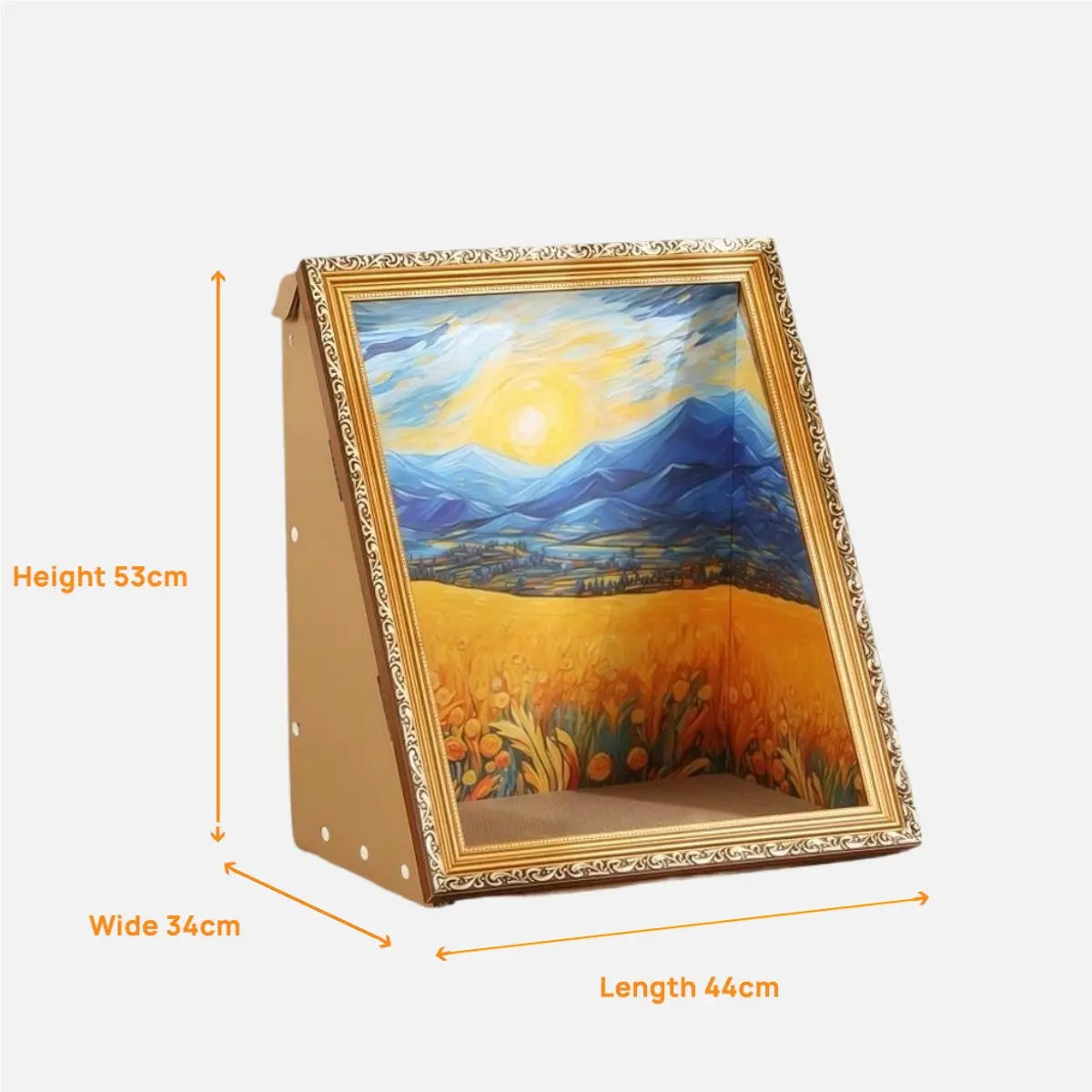 Oil Painting Cat Scratching Board [[{"value":"shop name"}]]