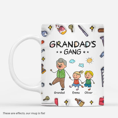 Personalised Grandad/Daddy's/Grandma/Mommy's Gang Mug