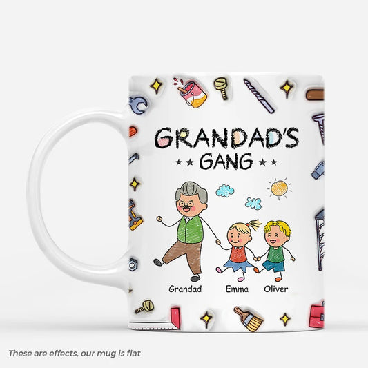 Personalised Grandad/Daddy's/Grandma/Mommy's Gang Mug
