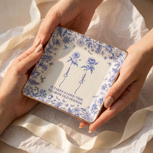 Personalized Jewelry Dish, Toile De Jouy Design, Gift For Friends, Sisters, Besties