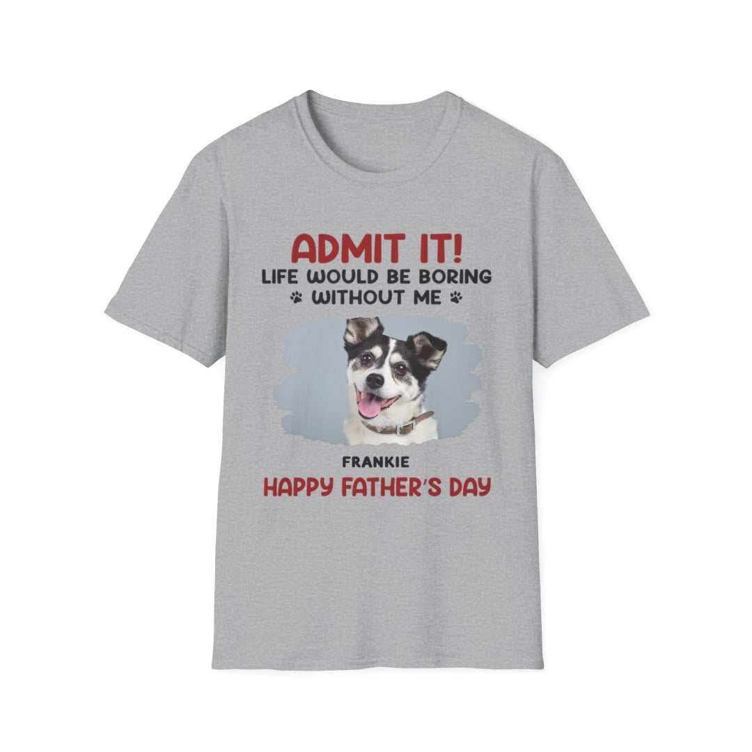 Custom Photo Dog & Cat Personalized Custom Unisex T-shirt, Perfect Gift for Pet Lovers