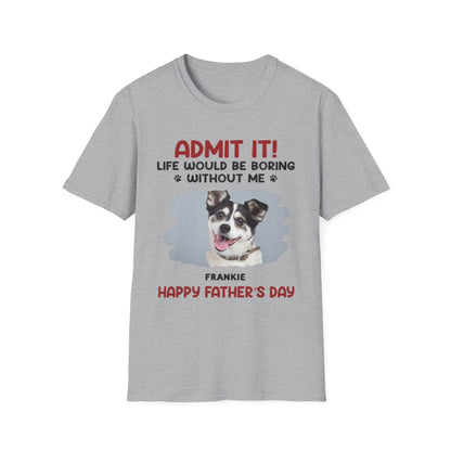 Custom Photo Dog & Cat Personalized Custom Unisex T-shirt, Perfect Gift for Pet Lovers