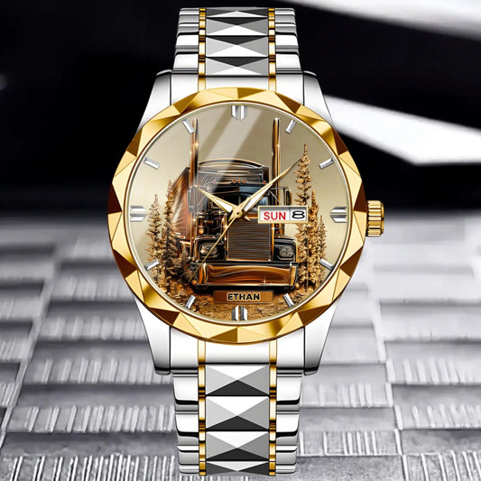 Best Truck Driver Customized Watch - Unique Gift For Truck Driver