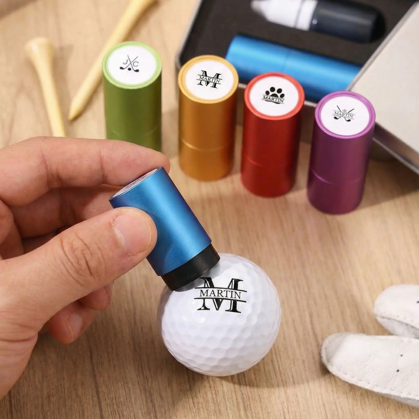 Personalized Custom Golf Ball Stamp, customized Gifts for Boy friend, Men, Him, Golf Lovers