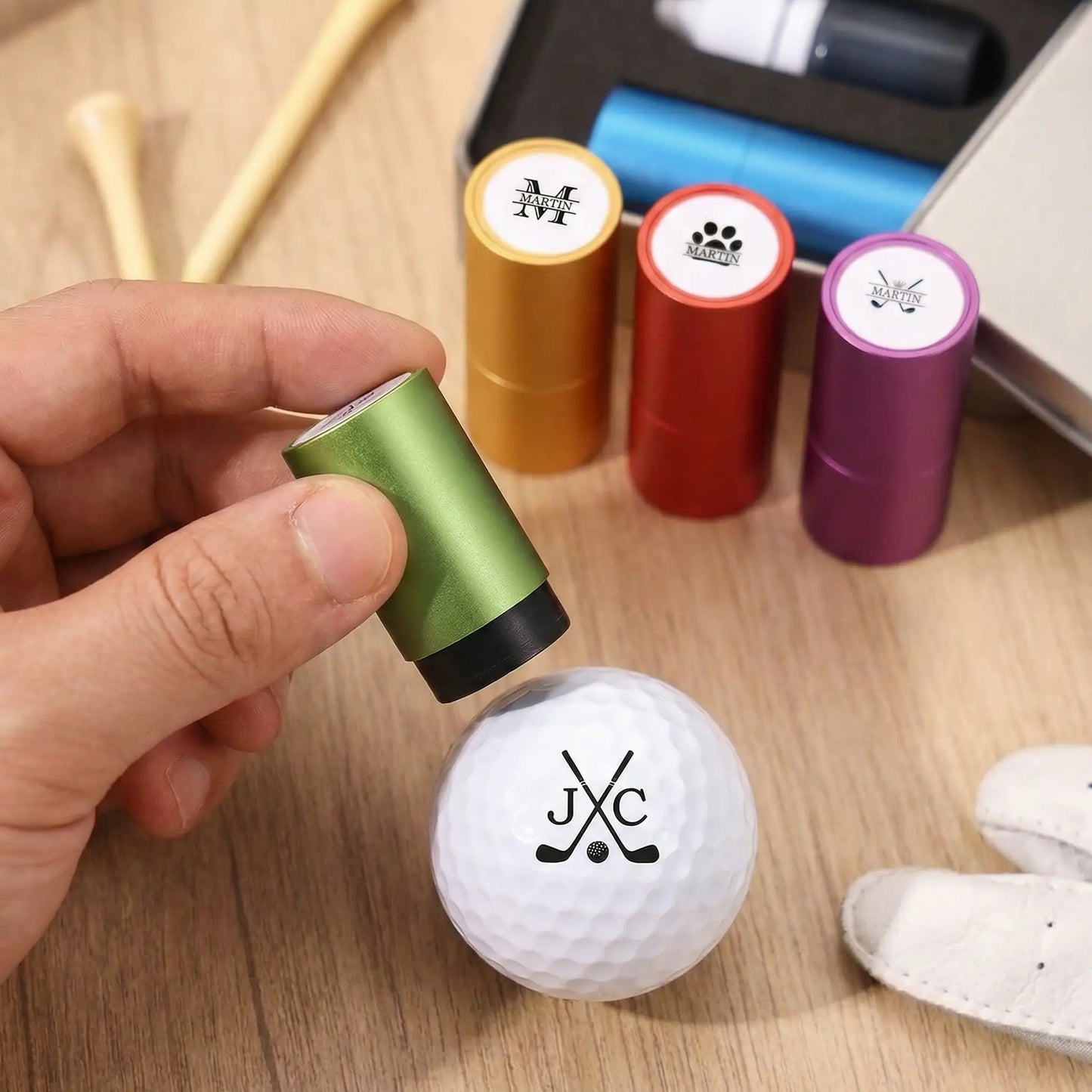 Personalized Custom Golf Ball Stamp, customized Gifts for Boy friend, Men, Him, Golf Lovers