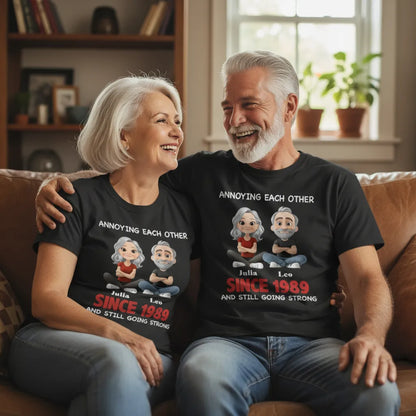 Annoying Each Other for 10 Years - Personalized Shirt for Romantic Occasions