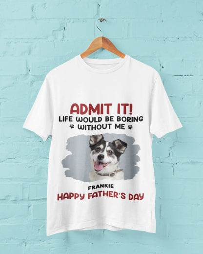 Custom Photo Dog & Cat Personalized Custom Unisex T-shirt, Perfect Gift for Pet Lovers