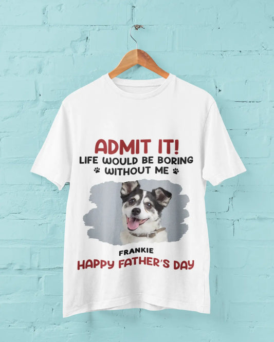 Custom Photo Dog & Cat Personalized Custom Unisex T-shirt, Perfect Gift for Pet Lovers