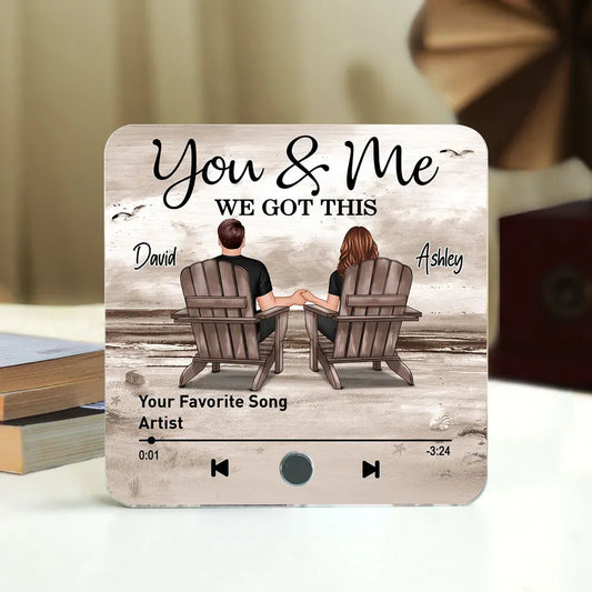 You Are My Favorite Song – Custom Acrylic Music Magnet for Couple by Tailsprouts