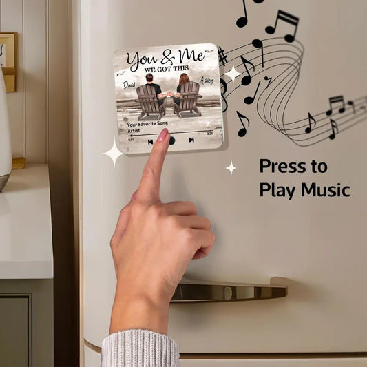 You Are My Favorite Song – Custom Acrylic Music Magnet for Couple by Tailsprouts