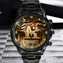 Personalized Initial Horse Watch - His or Her Elegant Equestrian Identity